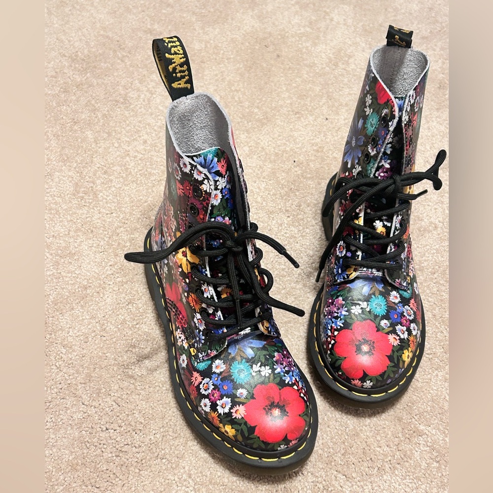 Dr. Martens Multicolor Floral Boots